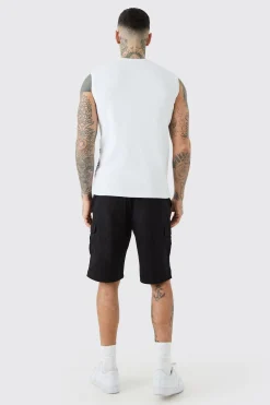 boohooMAN Tall Elastic Waist Relaxed Fit Cargo Shorts In | UK| Shorts