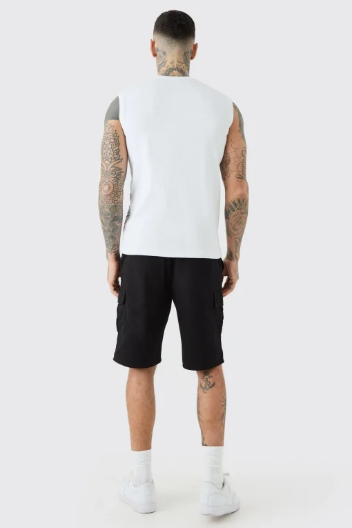 boohooMAN Tall Elastic Waist Relaxed Fit Cargo Shorts In | UK| Shorts