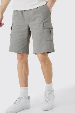 boohooMAN Tall Elastic Waist Relaxed Fit Cargo Shorts In | UK| Shorts