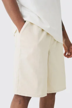 boohooMAN Tall Elasticated Waist Drawcord Detail Slim Fit Shorts In | UK| Shorts