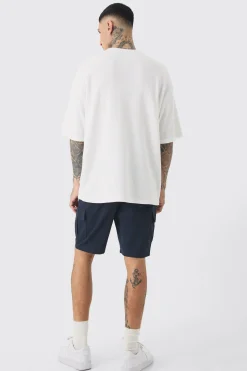 boohooMAN Tall Elasticated Waist Skinny Fit Cargo Shorts | UK| Shorts