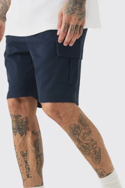 boohooMAN Tall Elasticated Waist Skinny Fit Cargo Shorts | UK| Shorts