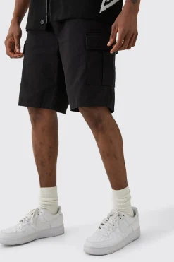 boohooMAN Tall Elasticated Waist Relaxed Fit Cargo Shorts | UK| Shorts