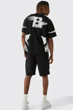 boohooMAN Tall Elasticated Waist Relaxed Fit Cargo Shorts | UK| Shorts