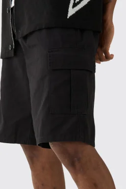 boohooMAN Tall Elasticated Waist Relaxed Fit Cargo Shorts | UK| Shorts