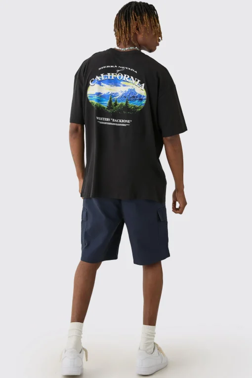 boohooMAN Tall Elasticated Waist Relaxed Fit Cargo Shorts | UK| Shorts
