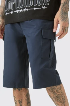 boohooMAN Tall Elasticated Waist Relaxed Fit Cargo Jorts | UK| Shorts