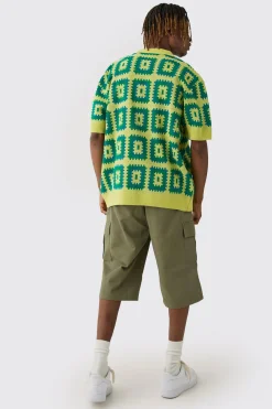 boohooMAN Tall Elasticated Waist Relaxed Fit Cargo Jorts | UK| Shorts