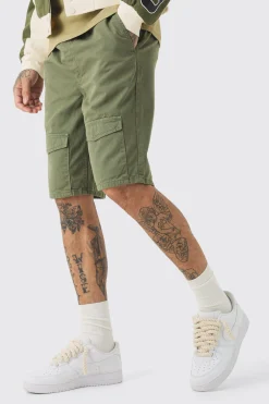 boohooMAN Tall Elasticated Waist Relaxed Bungee Cord Shorts | UK| Shorts
