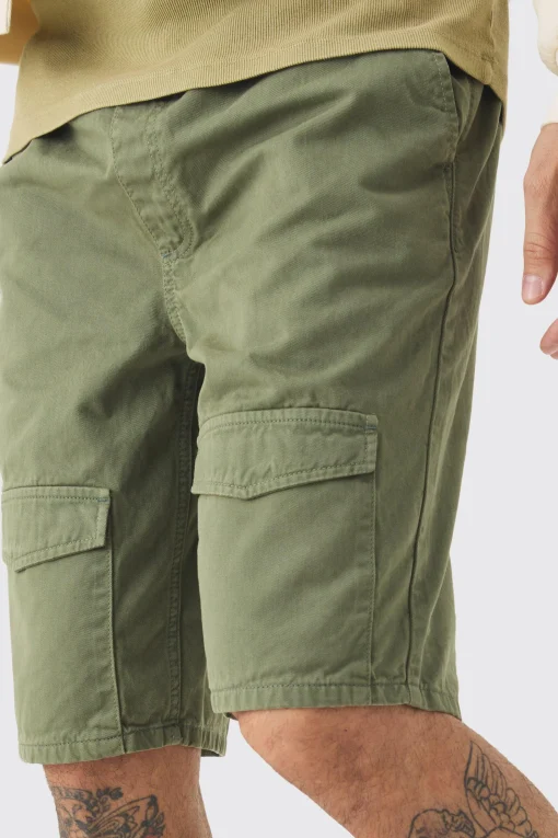 boohooMAN Tall Elasticated Waist Relaxed Bungee Cord Shorts | UK| Shorts