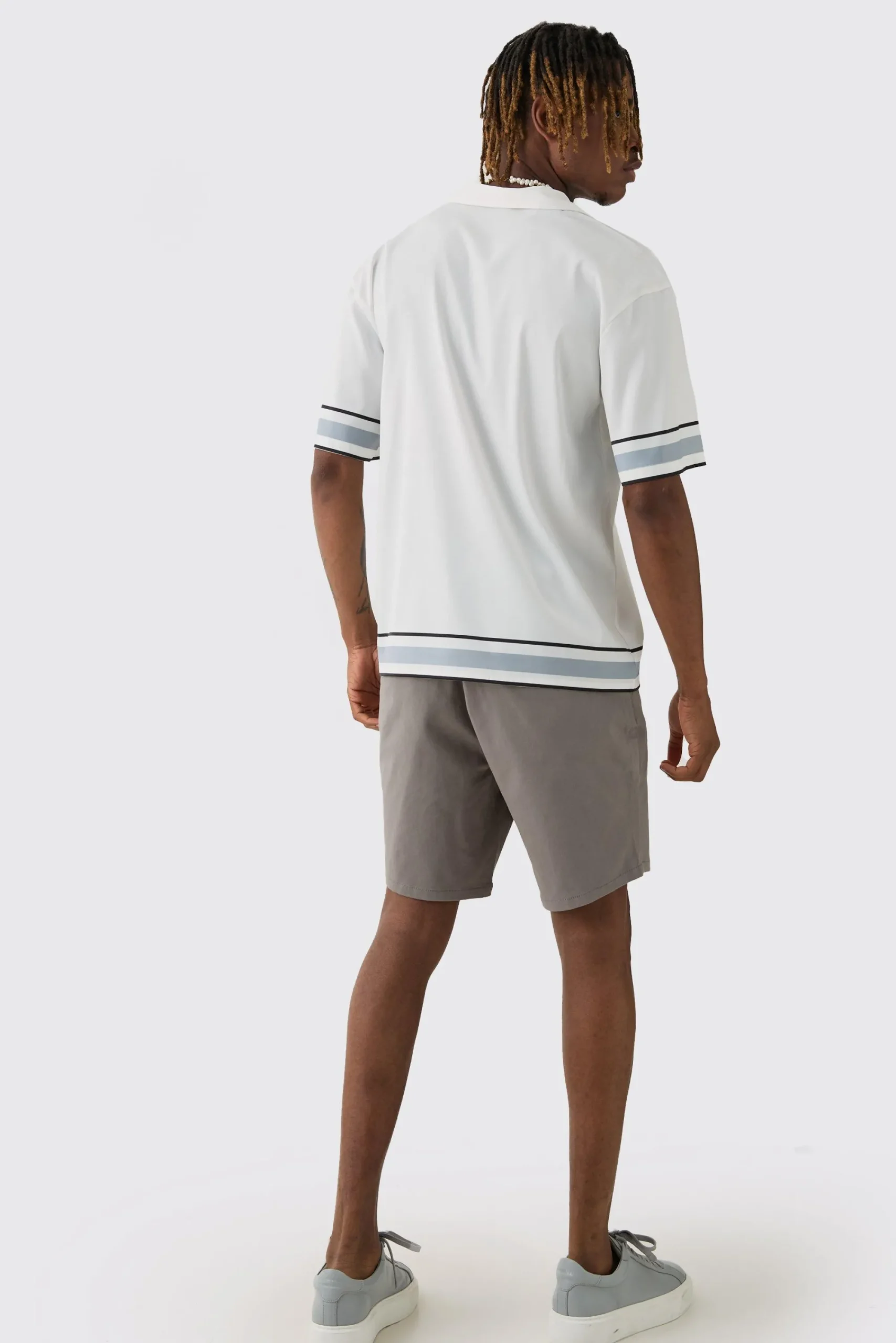 boohooMAN Tall Fixed Waist Skinny Fit Chino Shorts | UK| Shorts