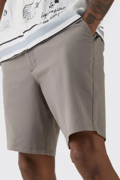 boohooMAN Tall Fixed Waist Skinny Fit Chino Shorts | UK| Shorts