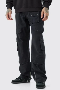 boohooMAN Tall Fixed Waist Relaxed Fit Cargo Trouser | UK| Trousers|Cargos