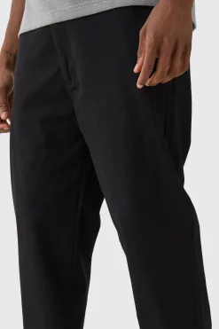 boohooMAN Tall Fixed Waist Slim Cropped Chino Trouser | UK| Trousers