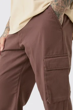 boohooMAN Tall Fixed Waist Twill Relaxed Fit Cargo Trouser | UK| Trousers|Cargos