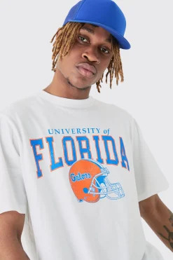 Tall Florida Varsity T-shirt In | UK^boohooMAN New