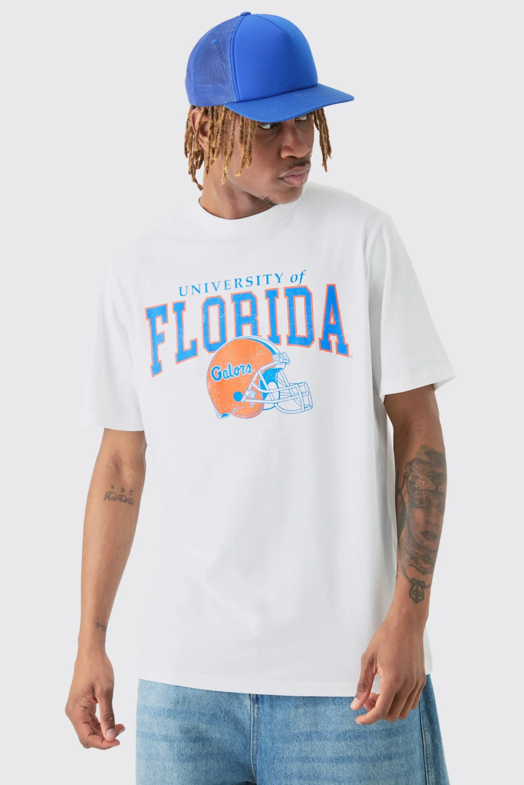 Tall Florida Varsity T-shirt In | UK^boohooMAN New