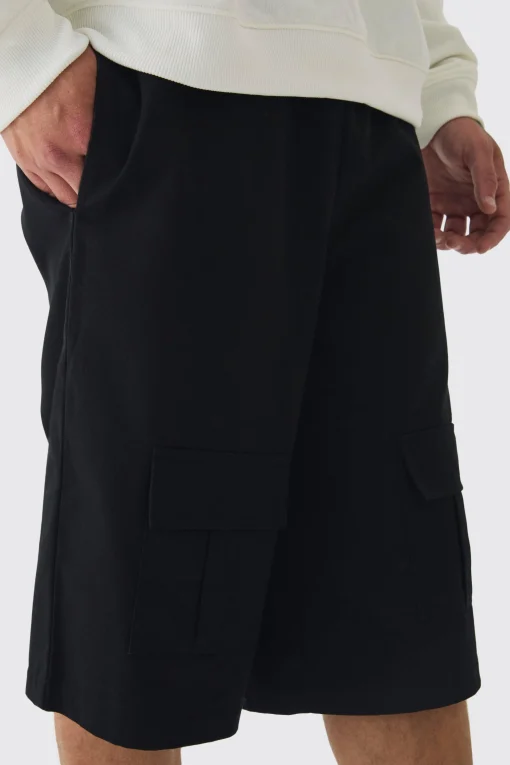 boohooMAN Tall Front Pocket Twill Overdyed Cargo Jort | UK| Shorts