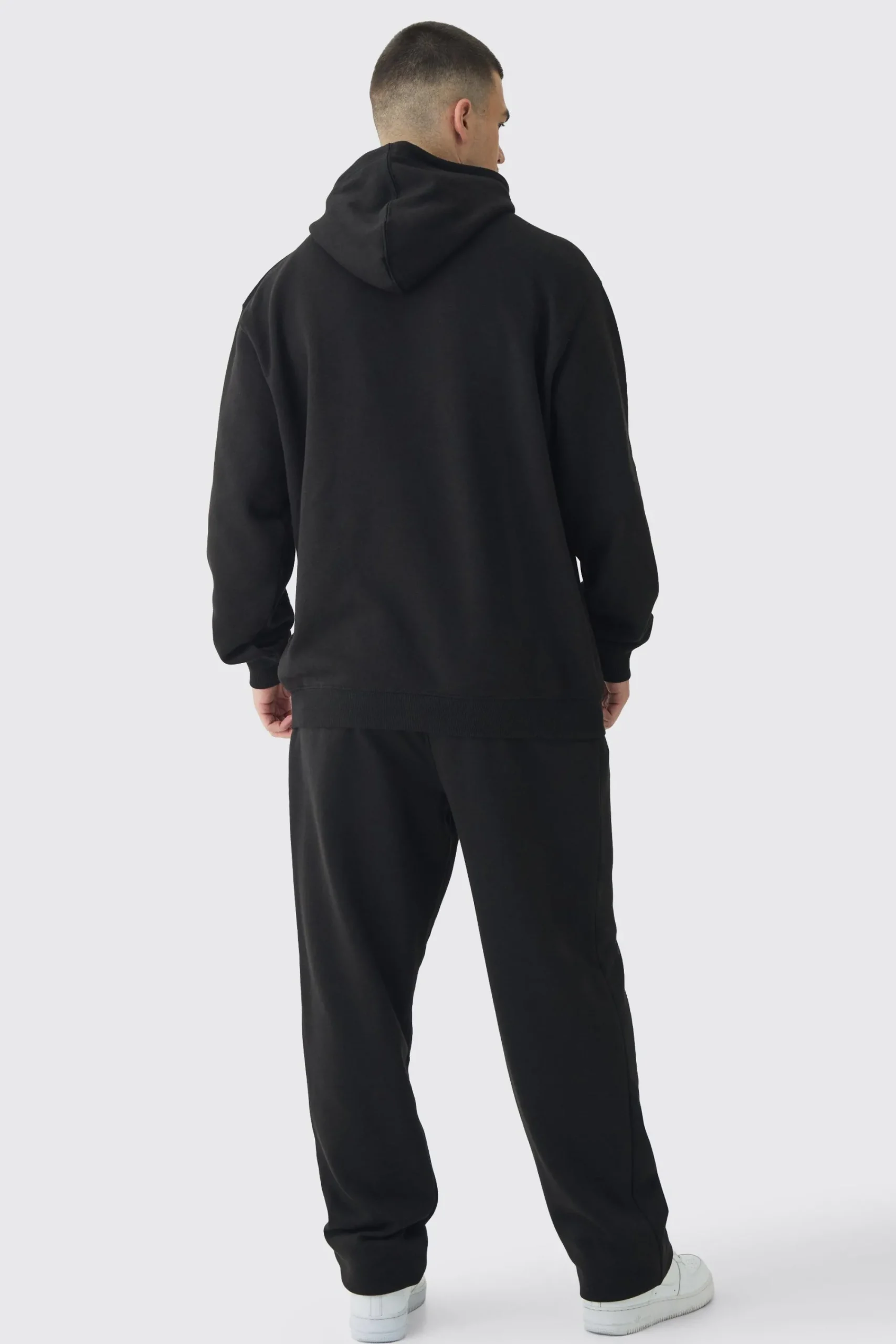 boohooMAN Tall Gothic Cross Embroidered Hooded Tracksuit | UK| Tracksuits