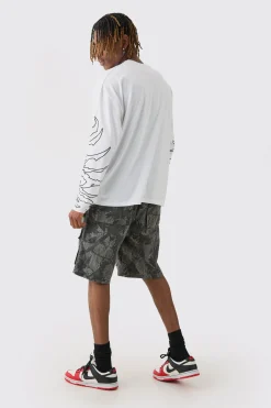 boohooMAN Tall Graphic Long Sleeve T-Shirt | UK| Hoodies & Sweatshirts