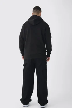 boohooMAN Tall Heart Embroidered Hoodie | UK| Hoodies & Sweatshirts