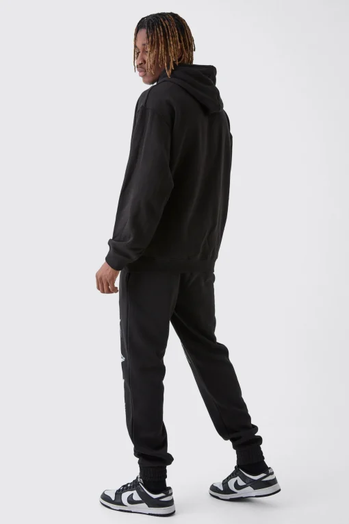 boohooMAN Tall Homme Splice Print Jogger | UK| Trousers|Joggers