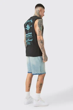 Tall Limited Edition Worldwide Print Tank In | UK^boohooMAN