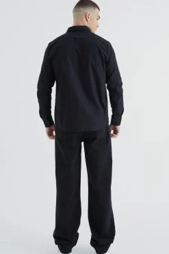 boohooMAN Tall Long Sleeve Oxford Shirt | UK| Shirts