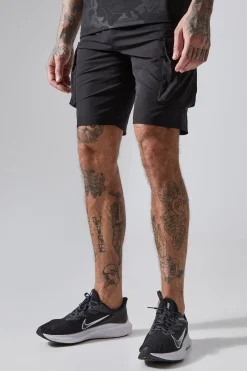 boohooMAN Tall Man Active Lightweight Cargo Shorts | UK| Shorts
