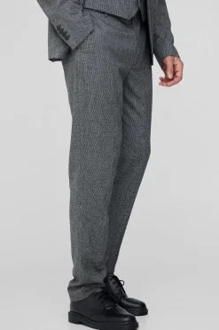 boohooMAN Tall Mini Dogtooth Slim Fit Suit Trouser | UK| Suits & Tailoring|Sets & Co-Ords