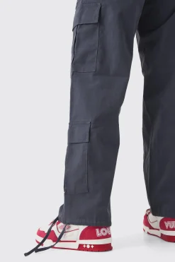 boohooMAN Tall Multi Cargo Gusset Baggy Cargo Trousers | UK| Trousers|Cargos