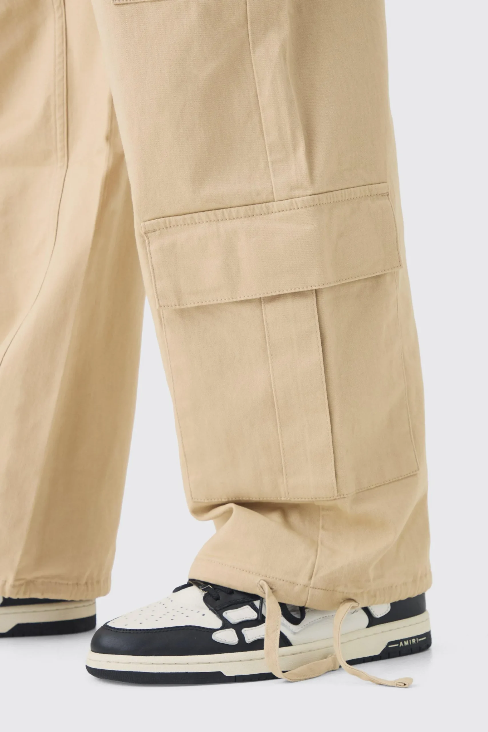 boohooMAN Tall Multi Cargo Gusset Baggy Cargo Trousers | UK| Trousers|Cargos