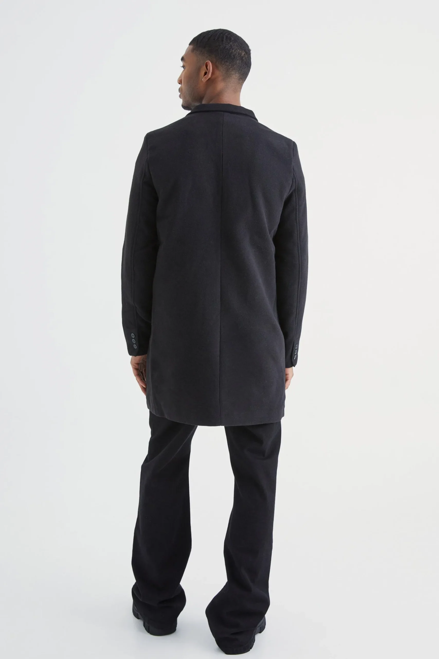 boohooMAN Tall Notch Collar Smart Overcoat | UK| Coats & Jackets