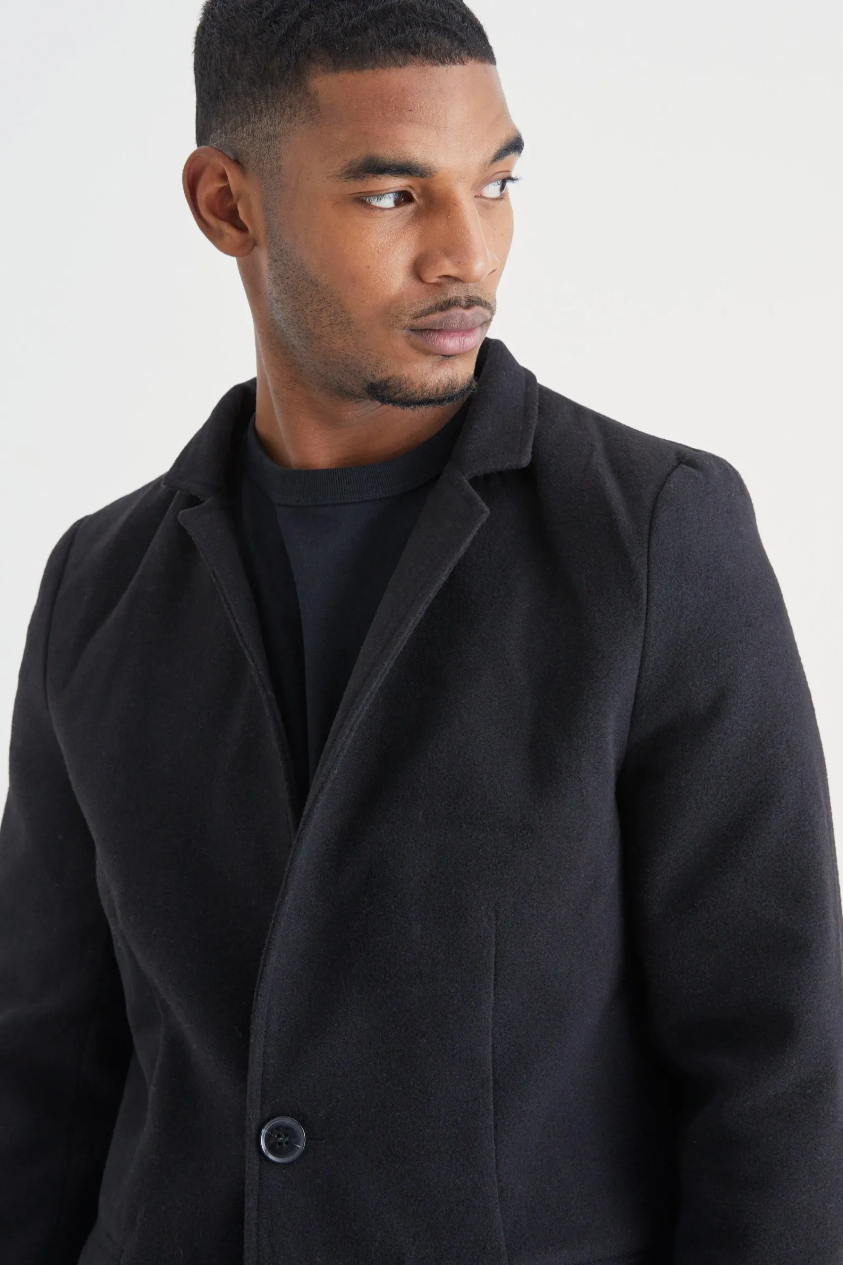 boohooMAN Tall Notch Collar Smart Overcoat | UK| Coats & Jackets