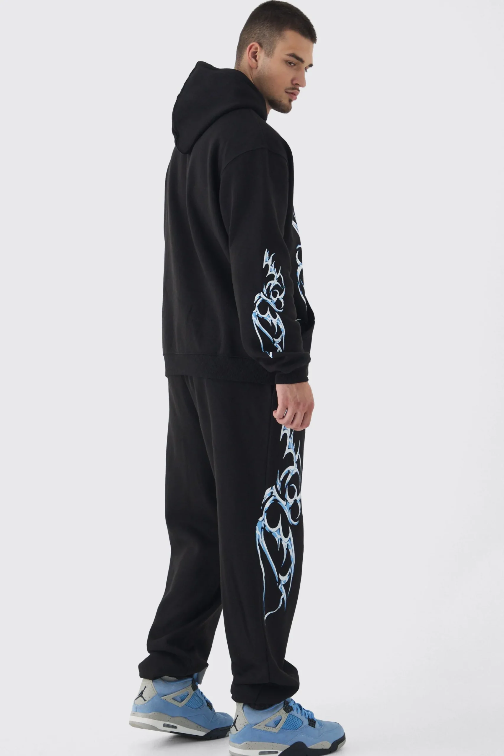 boohooMAN Tall OFCL Print Oversized Tracksuit In | UK| Tracksuits