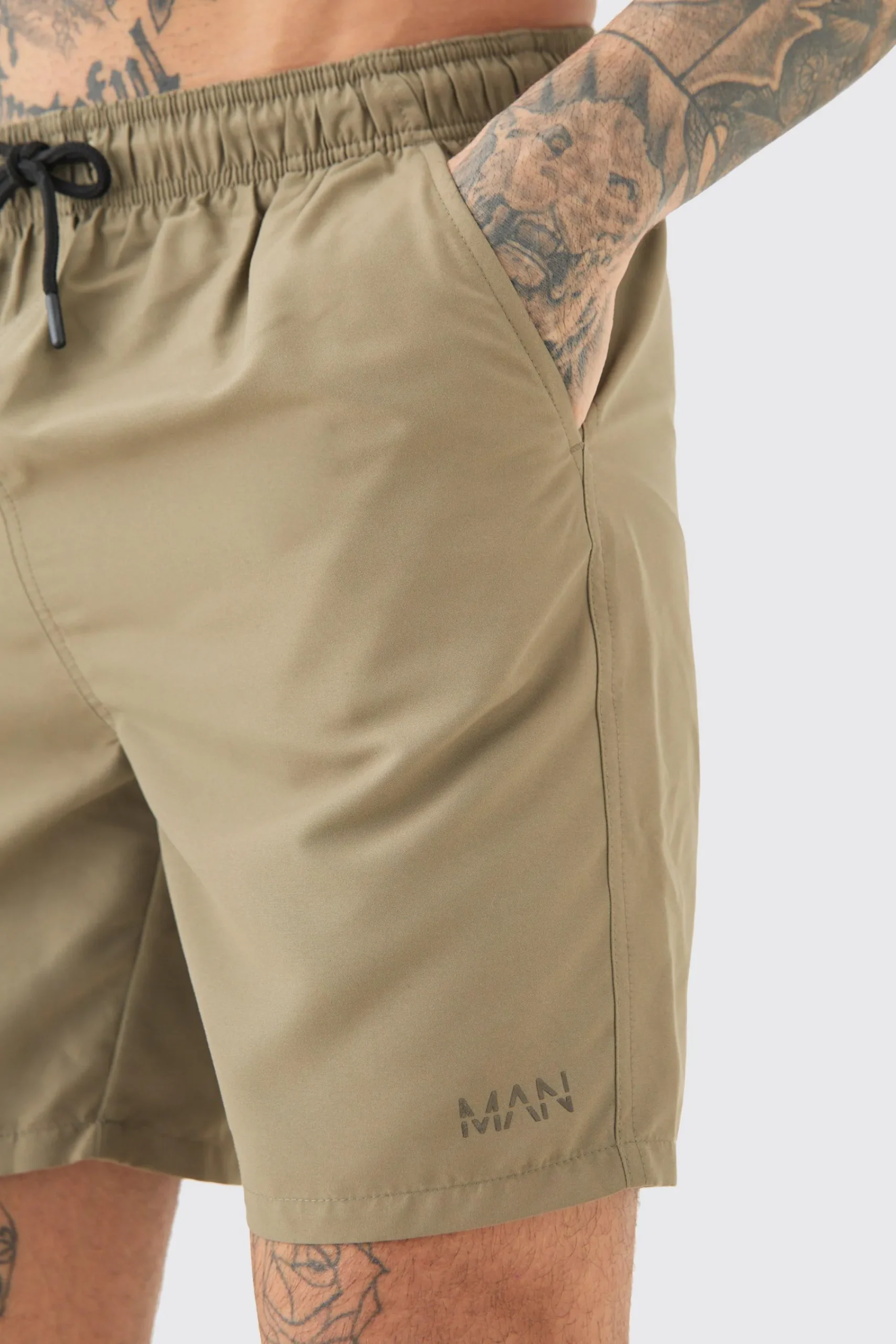 boohooMAN Tall Original Man Mid Length Swim Short | UK| Shorts