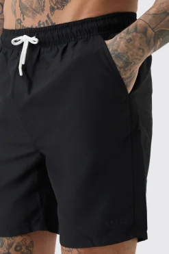 boohooMAN Tall Original Man Mid Length Swim Short | UK| Shorts
