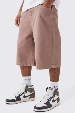 boohooMAN Tall Overdyed Denim Jorts | UK| Shorts