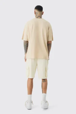 Tall Oversized Boston Varsity Print T-shirt | UK^boohooMAN Outlet