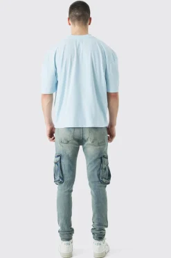 Tall Oversized Boxy Extended Neck Bird T-shirt | UK^boohooMAN Clearance
