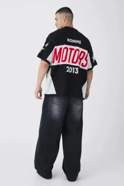 boohooMAN Tall Oversized Boxy Moto Knitted Shirt | UK| Shirts