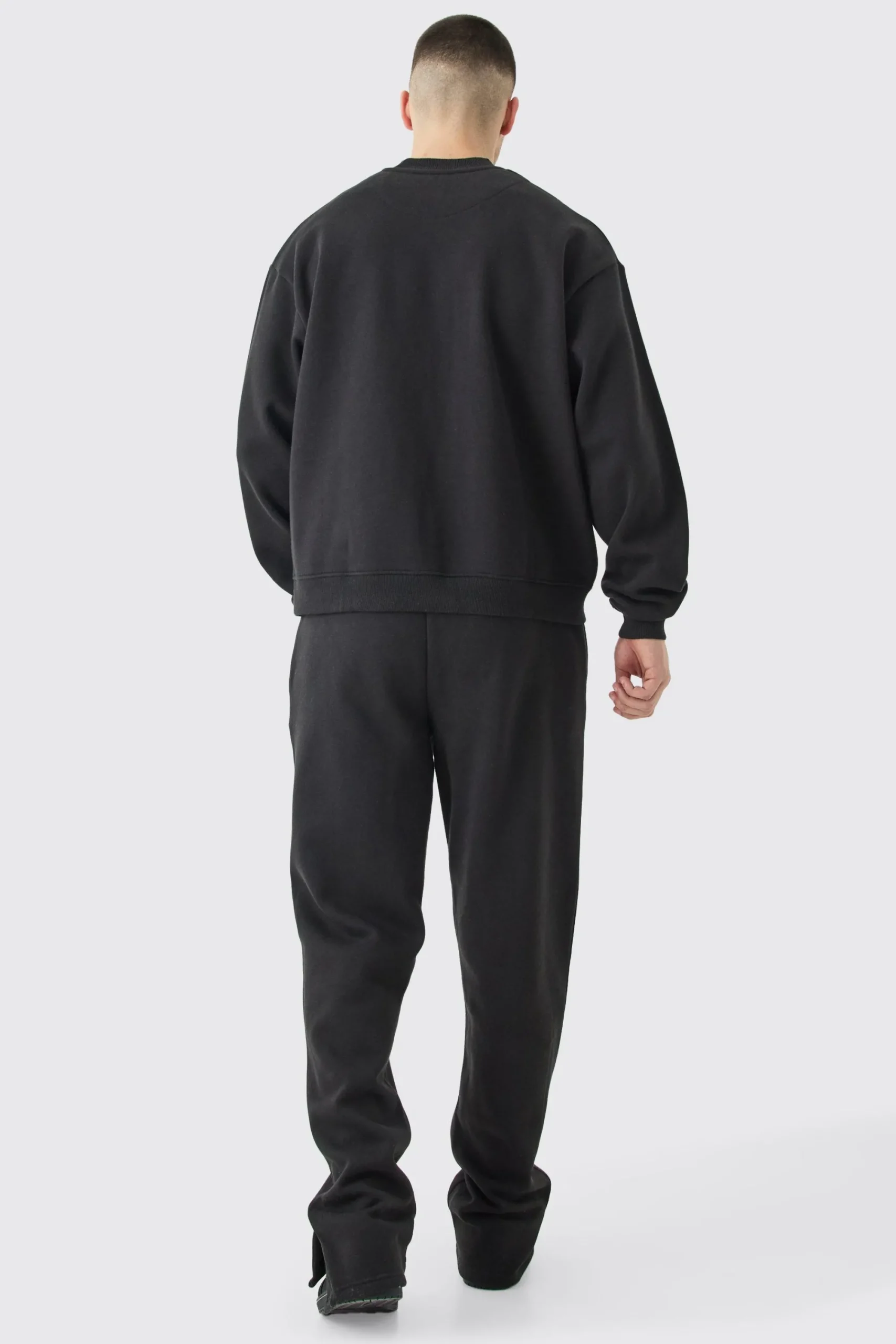 boohooMAN Tall Oversized Boxy Sweatshirt Tracksuit | UK| Tracksuits