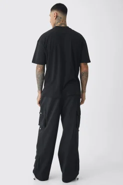 Tall Oversized Extended Neck Cherub Large Scale Print T-Shirt | UK^boohooMAN Outlet