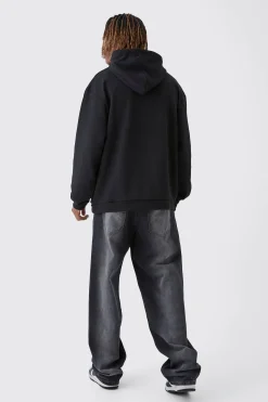 boohooMAN Tall Oversized Heavyweight Loopback Graphic Hoodie | UK| Hoodies & Sweatshirts