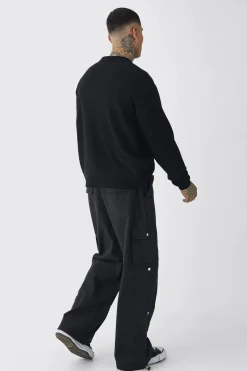 boohooMAN Tall Oversized Reverse Knit Halloween Jumper | UK| Knitwear