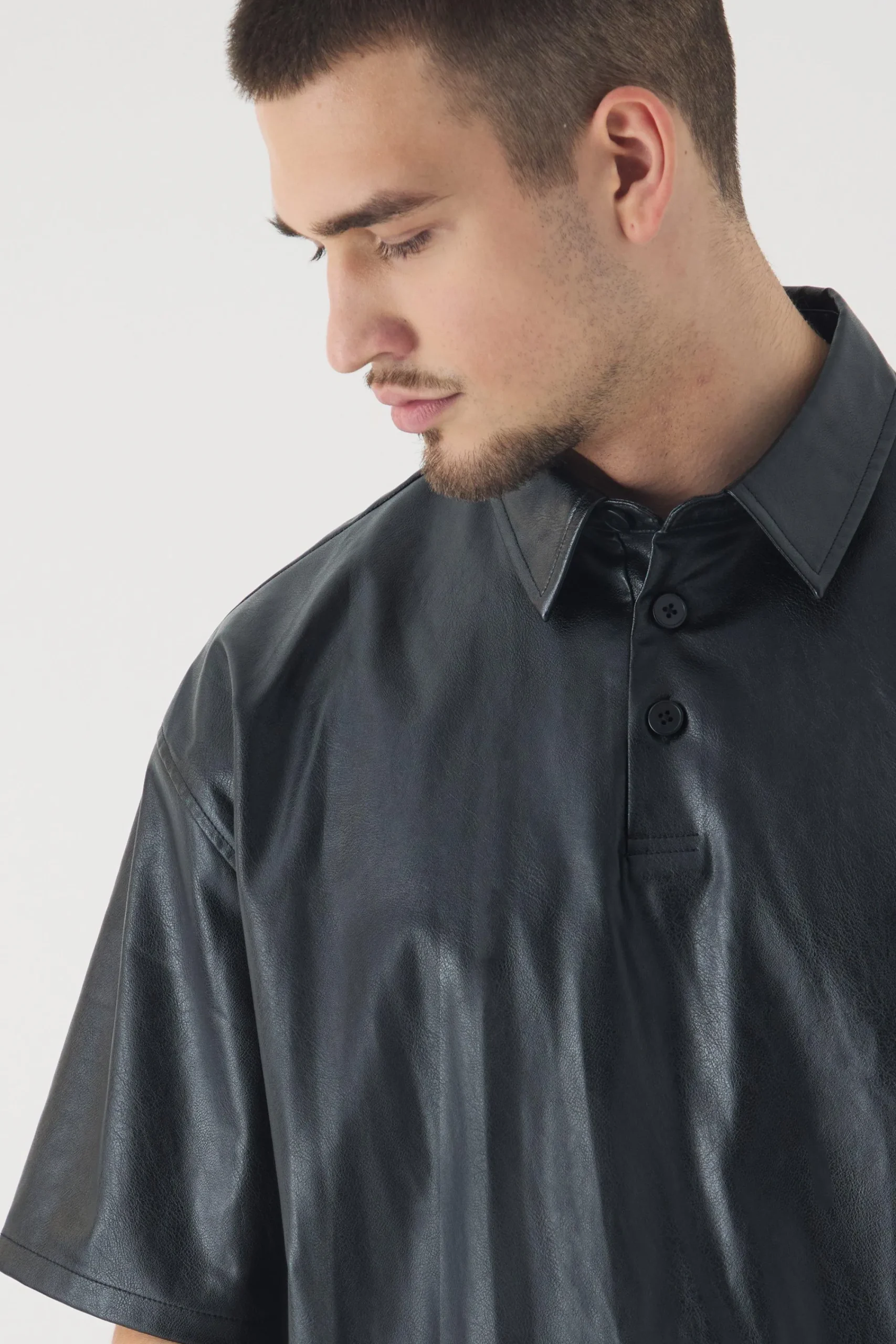Tall Oversized Rugby Polo Shirt | UK^boohooMAN Outlet