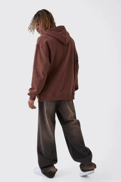 boohooMAN Tall Oversized Statue Embroidered Hoodie | UK| Hoodies & Sweatshirts