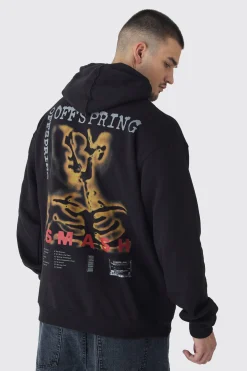 boohooMAN Tall Oversized The Offspring License Back Print Hoodie | UK| Hoodies & Sweatshirts