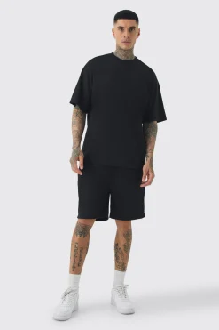 boohooMAN Tall Oversized T-Shirt & Short Set | UK| Tracksuits