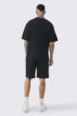 boohooMAN Tall Oversized T-Shirt & Short Set | UK| Tracksuits
